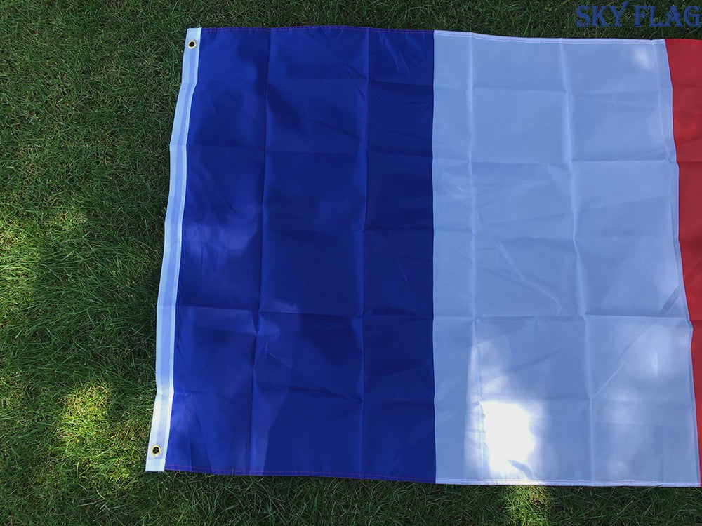 Franse Vlag - Blauw Wit Rood Polyester - 60x90cm & 90x150cm