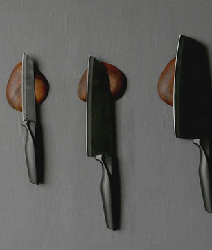 Magnetische Messenhouder Hout - Wandmontage, Keuken Organizer