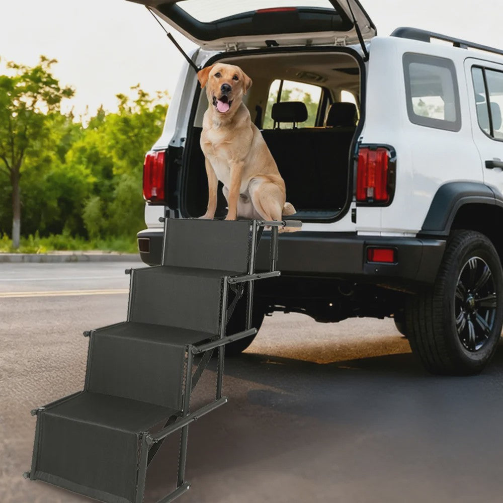 Opvouwbare Hondentrap tot 75 kg - Ideaal voor Auto & Bed - Geschikt voor Kleine en Grote Honden