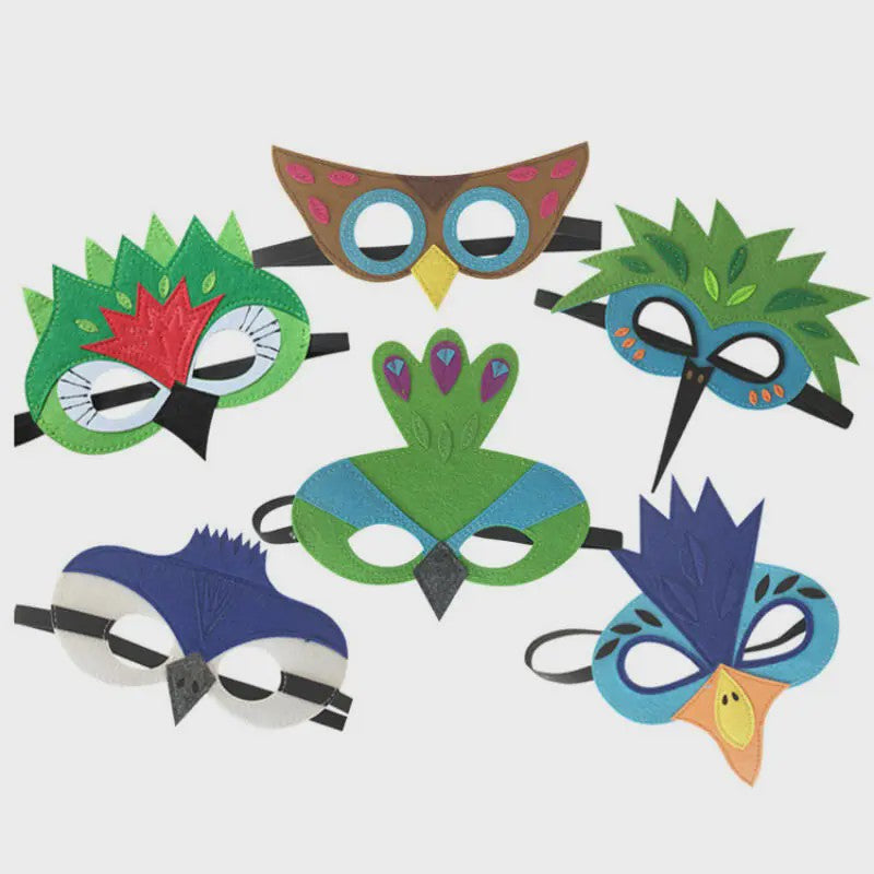 Veren Vleugels en Masker Set - Vogel Kostuum voor Kinderen - Halloween & Feest