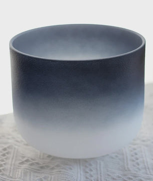 8 inch Kristallen Klankschaal 432Hz - Zwart Gradient - Professioneel Geluid Healing Instrument
