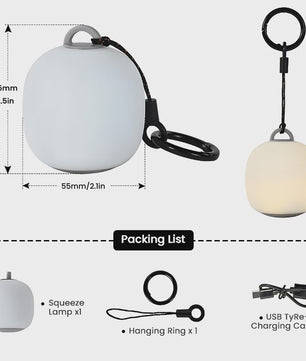 Oplaadbare LED Camping Lantaarn - Sfeervolle, Dimbaar en Lichtgewicht Silicoon Lamp voor Buiten