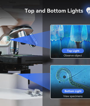 TOMLOV DM301 Max Digitale Biologische Microscoop - 1200x Zoom met 7" Scherm voor Onderwijs