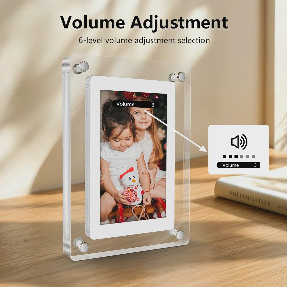 Digitale Fotolijst 5 & 7 Inch - Acryl, IPS Scherm, 4GB Geheugen, Oplaadbaar