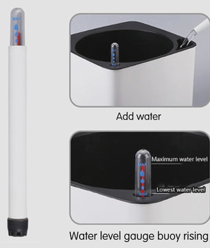 Self Watering Planter Self-watering Pot with Water Level Indicator White Self Watering Planter Modern Decorative Planter Pot