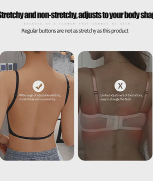 Onzichtbare Push-Up BH met Diepe U-Hals en Strapless Optie - Perfect voor Jurken