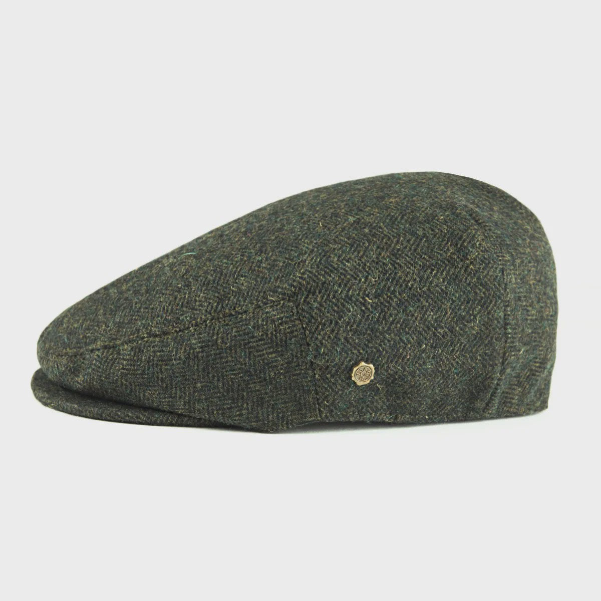 Stijlvolle Heren & Dames Tweed Flat Cap - Ierse Pet in Visgraatpatroon