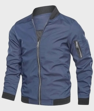 Herfst Winter Heren Bomberjack - Basic Stijl Effen Kleur Jas