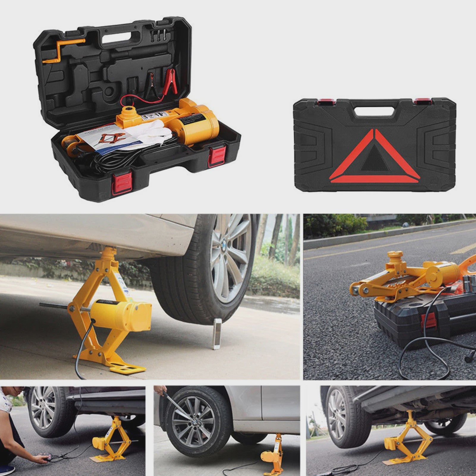 Elektrische Autokrik 2 Ton 12V - Snel Banden Wisselen met Afstandsbediening