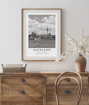 Minimalistische Poster Sydney Opera House - Canvas Wanddecoratie Australië & Nieuw-Zeeland
