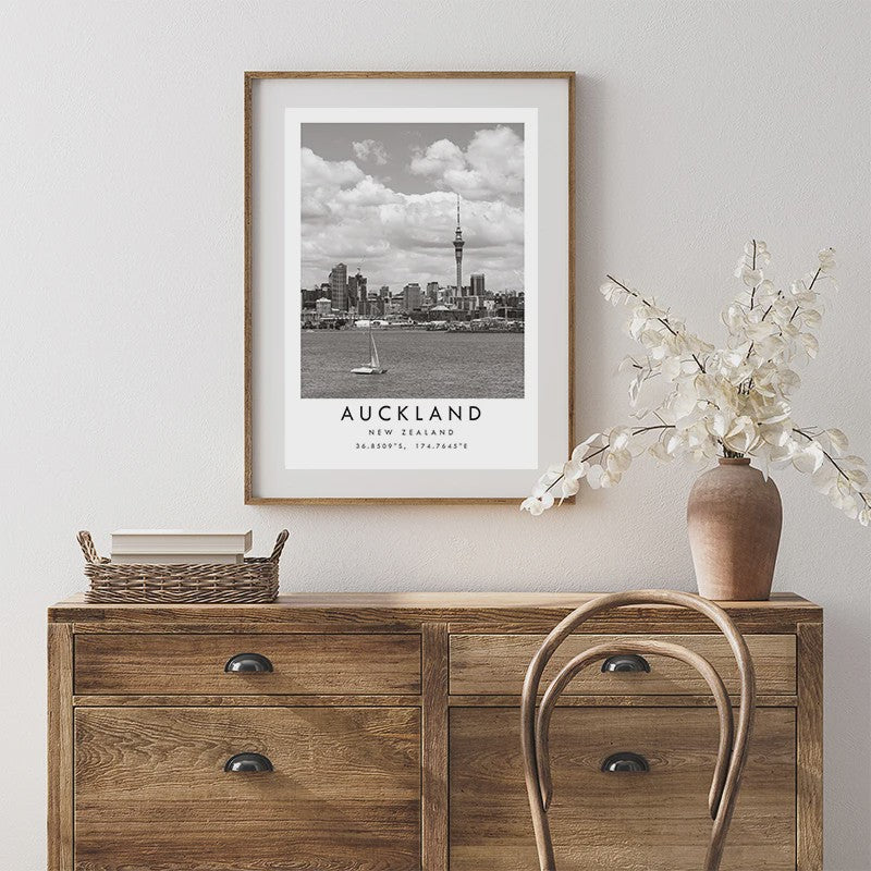 Minimalistische Poster Sydney Opera House - Canvas Wanddecoratie Australië & Nieuw-Zeeland
