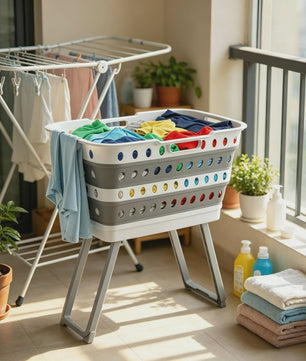 Opvouwbare Wasbak met Verhoogd Frame - Ruimtebesparend en Modern