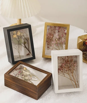 3D Houten Fotolijst - Diepte 3/5cm - Droogbloemen & Specimina