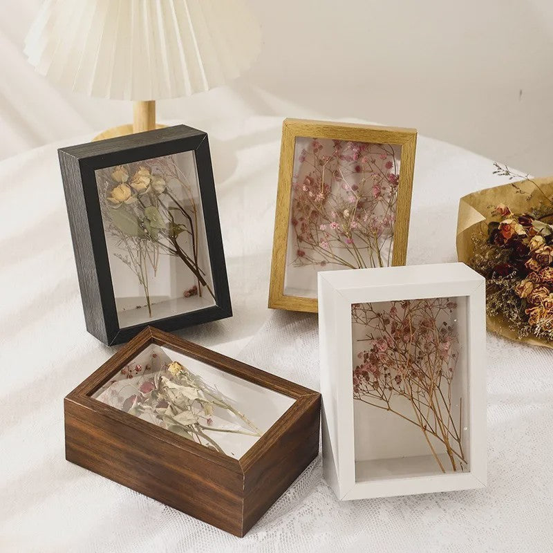 3D Houten Fotolijst - Diepte 3/5cm - Droogbloemen & Specimina