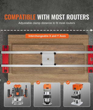 64-inch Router Sled: Draagbare en Verstelbare Houtvlakker voor Doe-het-zelf Projecten