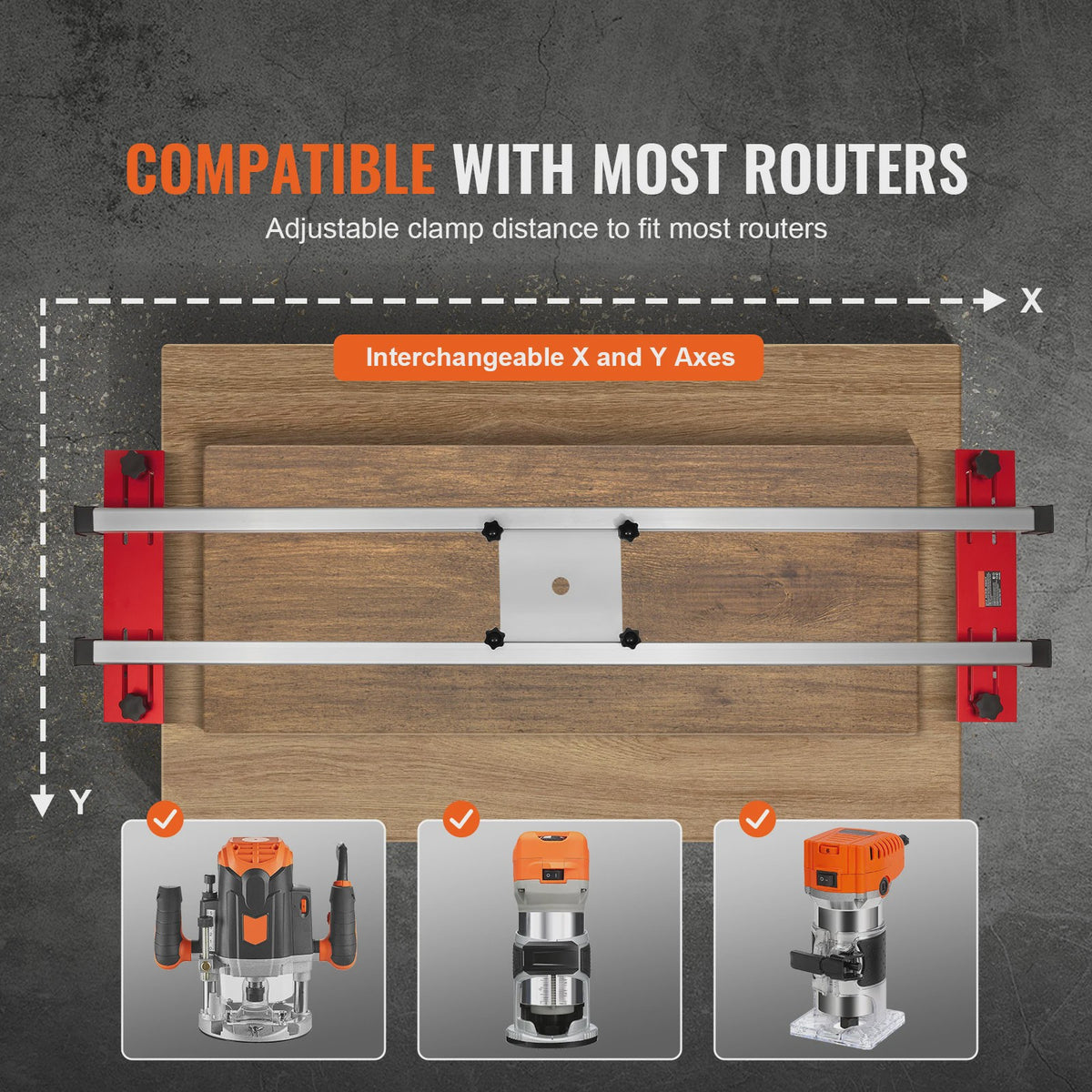 64-inch Router Sled: Draagbare en Verstelbare Houtvlakker voor Doe-het-zelf Projecten