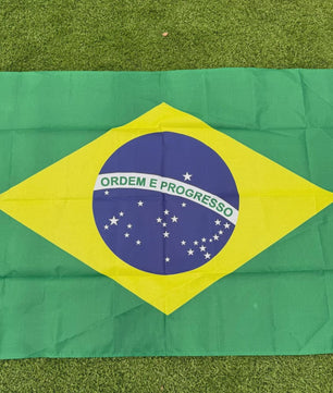 Braziliaanse Vlag 150x90cm - Duurzaam Polyester voor Binnen en Buiten