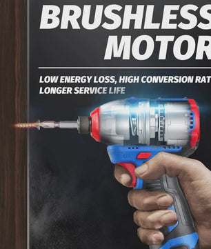 LYUWO Accuschroefmachine 16V Brushless - Krachtige 160Nm Impact Schroefmachine