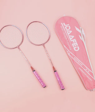 Badminton Racket Set: 2 Ultra-Lichte Rackets, Tas & 3 Shuttles - Ideaal voor Training & Plezier
