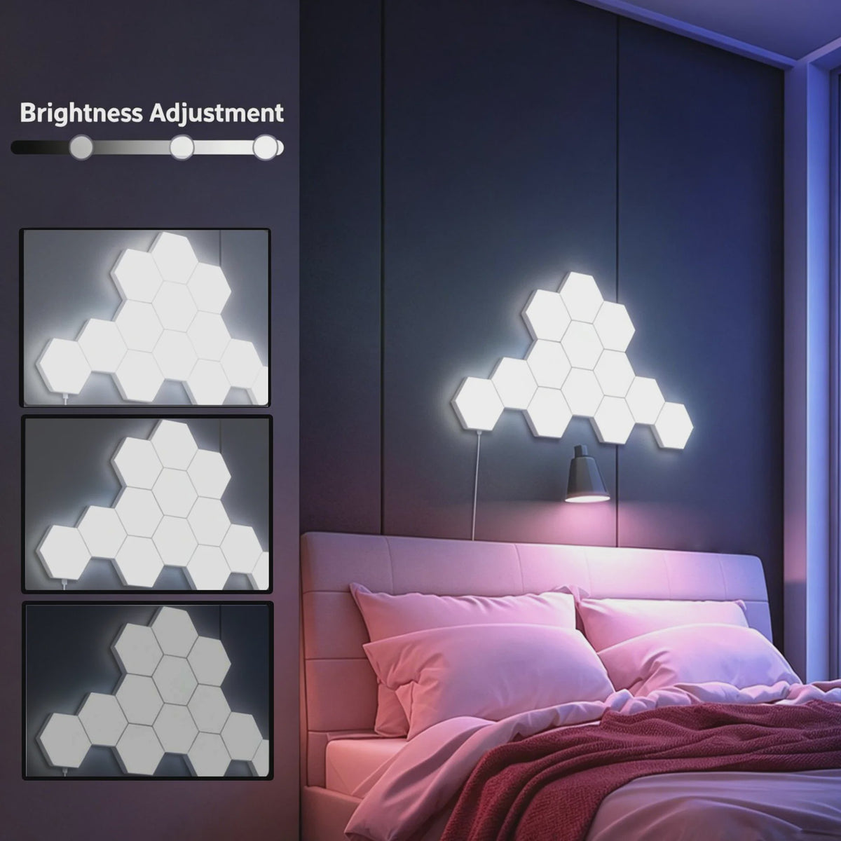 Modulaire Hexagon LED Wandlampen - Touch Gevoelig & DIY Combinatie