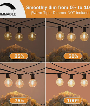 Waterdichte LED Tuinslinger Verlichting G40 - 9M tot 17M - Sfeervolle Buitenverlichting