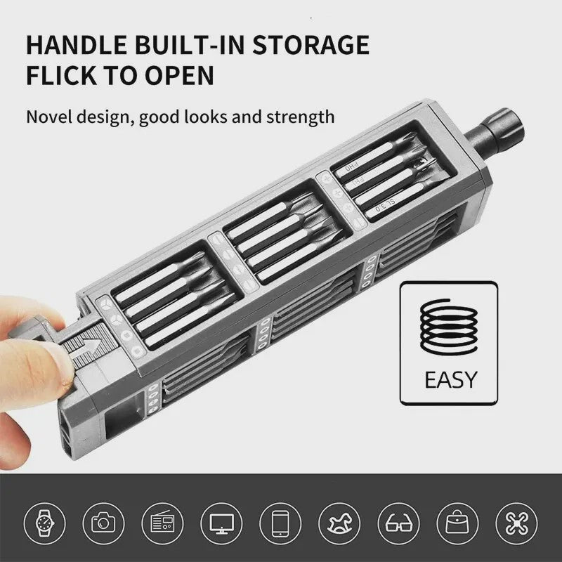 Precisie Schroevendraaierset 32/43/46-in-1: Magnetisch, Multifunctioneel Reparatiegereedschap