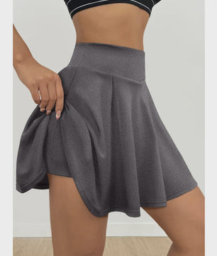Comfortabele Geplooide Rok met Ingebouwde Broek - Casual & Stijlvol