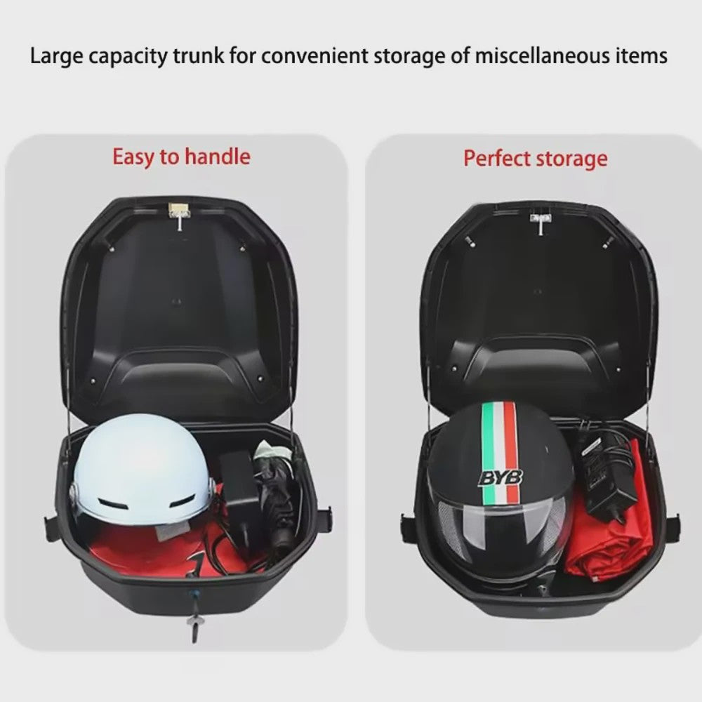 Motor Scooter Topkoffer - Grote Waterdichte Opbergbox met Slot