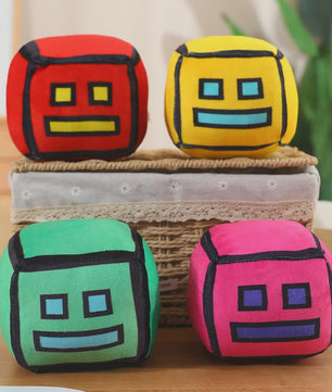 Geometry Dash Pluche Speelgoed - 12cm Zachte Knuffel Pop voor Kinderen & Fans