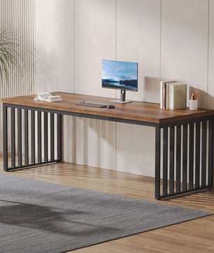 Industriële 180cm Bureau voor 2 Personen met Metalen Frame