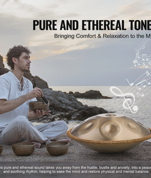 22-inch D Minor Handpan Drum: Helend Geluid voor Beginners