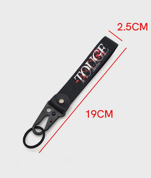 Stoere Nylon Keycord Lanyard met Karabijnhaak - Perfect voor Auto, Motor & Game Fans