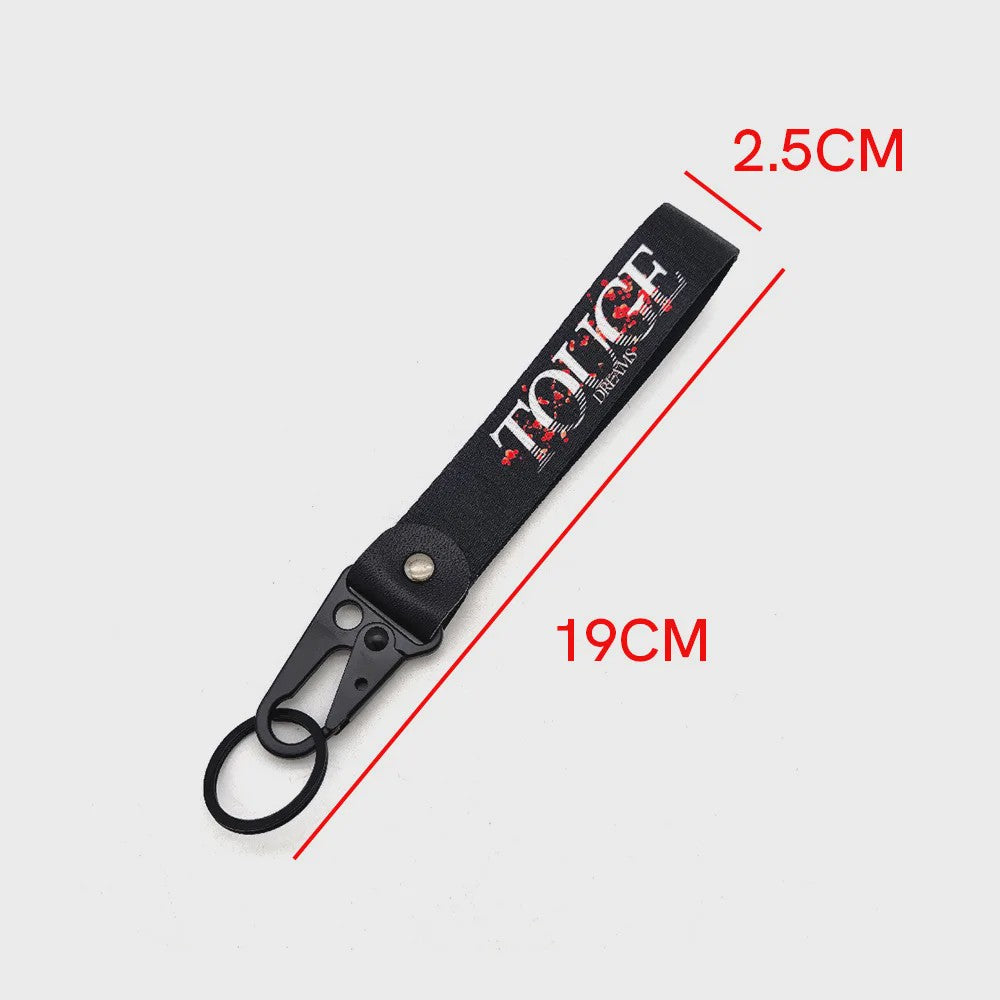 Stoere Nylon Keycord Lanyard met Karabijnhaak - Perfect voor Auto, Motor & Game Fans