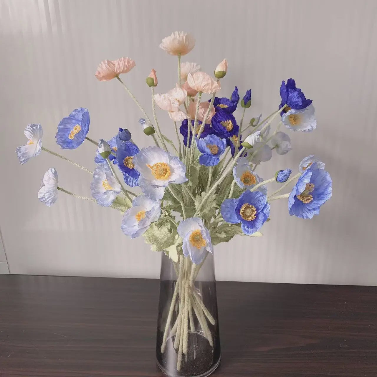 Zijden Papavers Kunstbloemen - Lange Stelen voor Decoratie