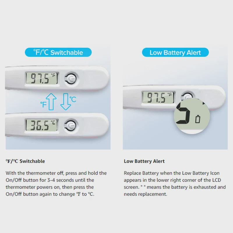 Digitale Medische Thermometer & Vinger Pulse Oximeter - Betrouwbare Lichaamstemperatuur & Zuurstofmeting