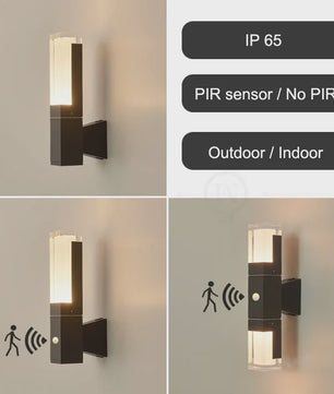 Waterdichte LED Buitenlamp met PIR Sensor - IP65 Wandlamp voor Huis, Tuin & Schutting