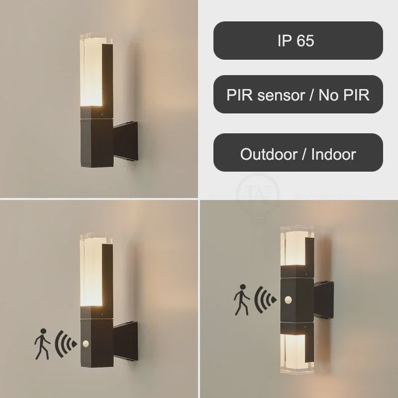 Waterdichte LED Buitenlamp met PIR Sensor - IP65 Wandlamp voor Huis, Tuin & Schutting