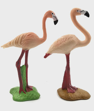 Miniatuur Flamingo & Kraanvogel Beeldjes - Decoratieve Tuin- en Huisdecoratie