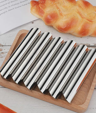 Roestvrijstalen Bakvormen Set: Croissant & Cone Molds voor Thuisgebruik