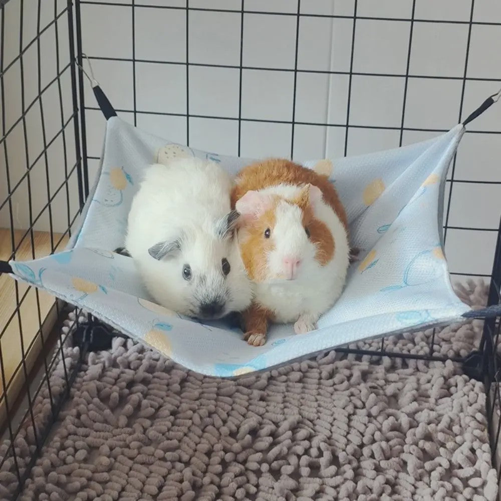 Ademende Zomerhangmat voor Kleine Huisdieren - IJszijde & Kristalfluweel