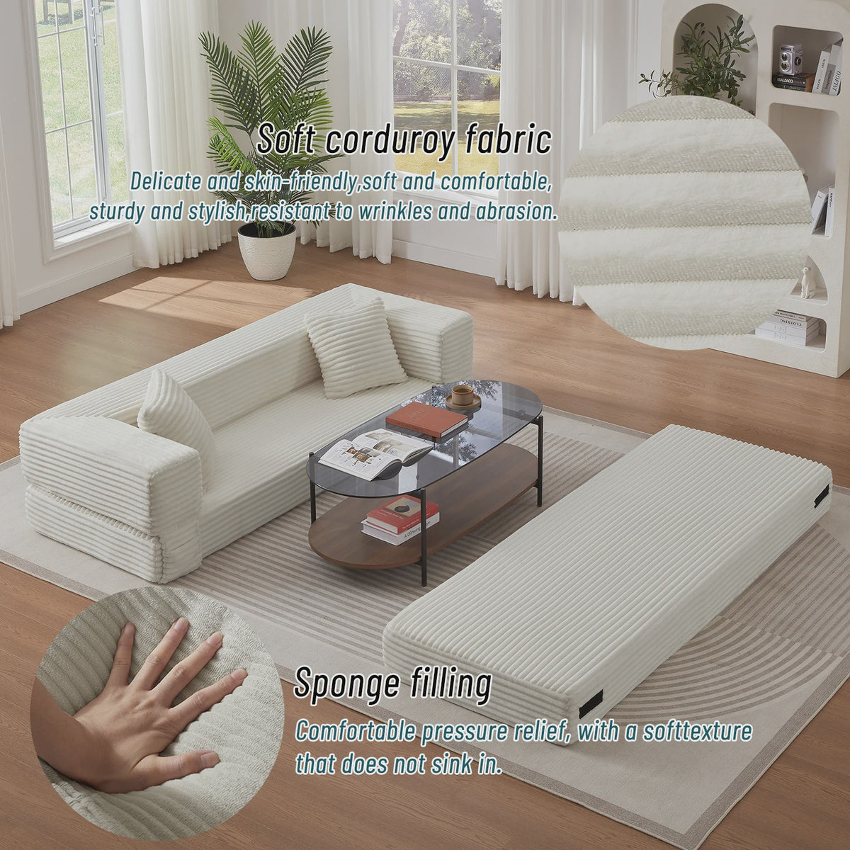 Veelzijdige Opvouwbare Sofa Bed - Multifunctioneel Woonkamer Meubel