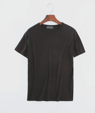 Heren Modal T-shirt Korte Mouw Losse Pasvorm Ronde Hals - Comfortabel Basis T-shirt voor Mannen