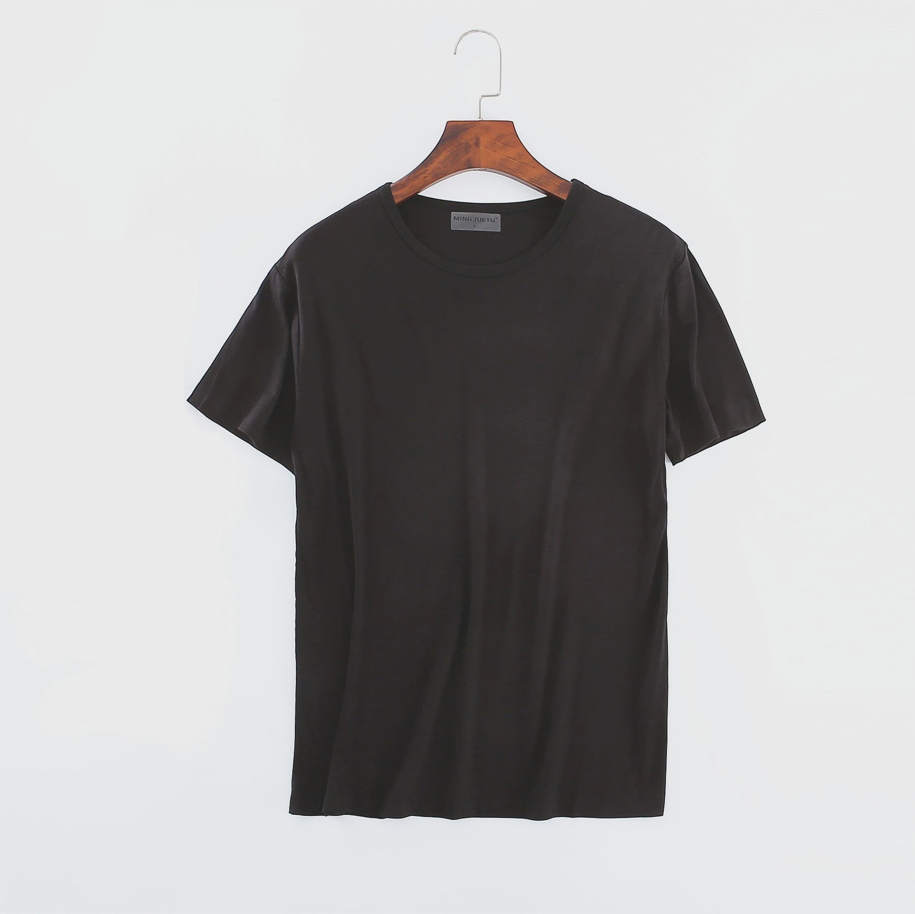 Heren Modal T-shirt Korte Mouw Losse Pasvorm Ronde Hals - Comfortabel Basis T-shirt voor Mannen