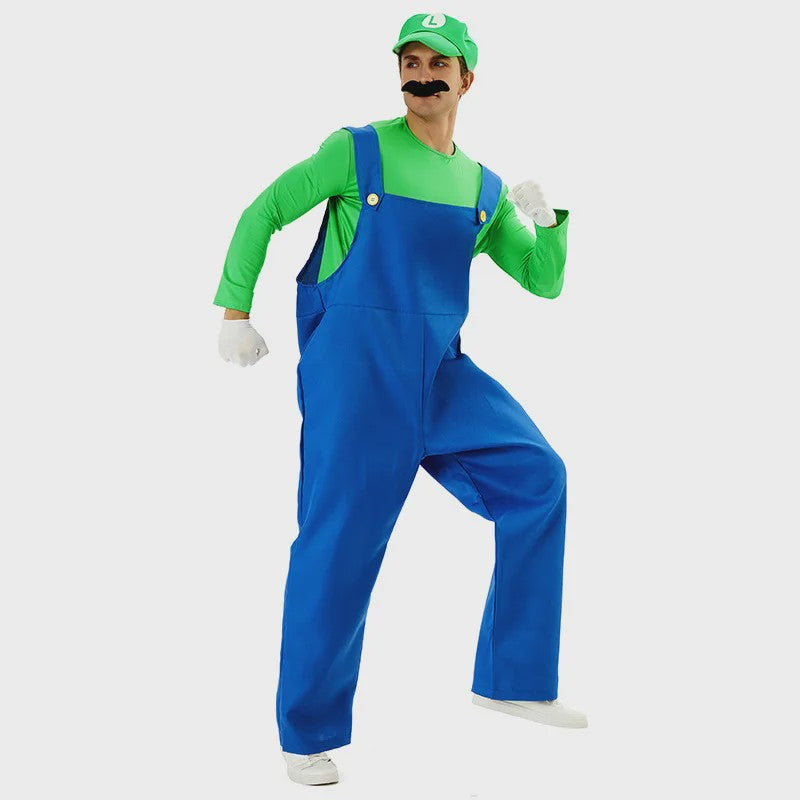 Super Luigi Kostuum Heren & Dames - Compleet Halloween & Carnavalsoutfit