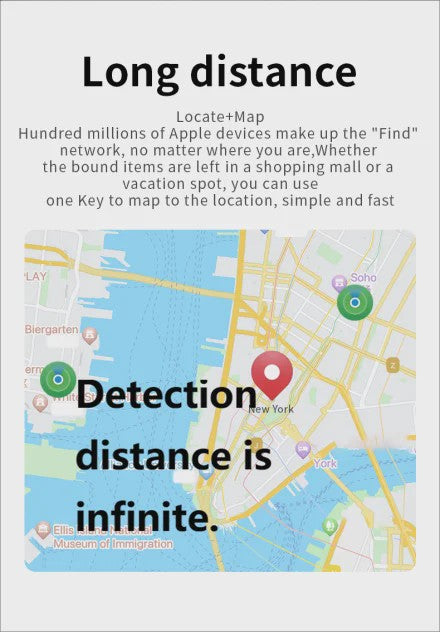 JSPTEC Mini Tracker: Waterdichte Bluetooth GPS Zoeker voor Sleutels, Huisdieren & Kinderen - Werkt met Apple Find My