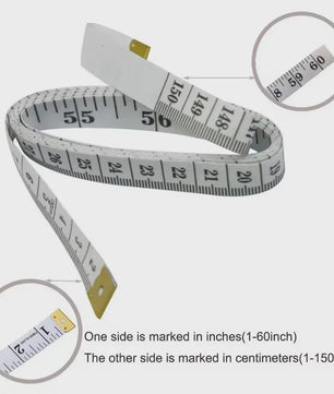 Zachte Meetlint 150cm/60 Inch - Precisie Kleermaker & Lichaamsmeting