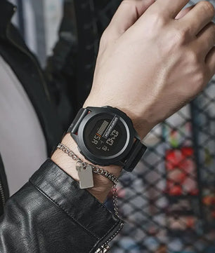 Sportief Heren Horloge: Digitaal LED Alarm & Stopwatch, Waterdicht Fitness Horloge