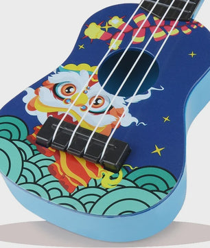 Houten Mini Gitaar Speelgoed met 4 Snaren - Ideaal voor Kinderen en Beginners