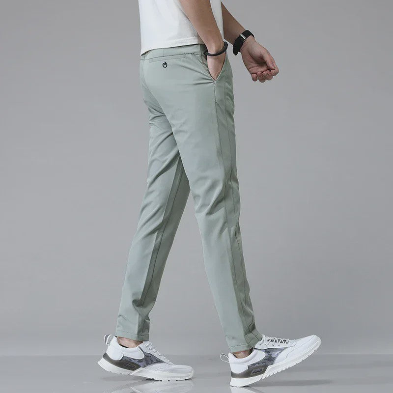 Heren Stretch Slim Fit Casual Broek - Ademend & Comfortabel voor Golf en Sport