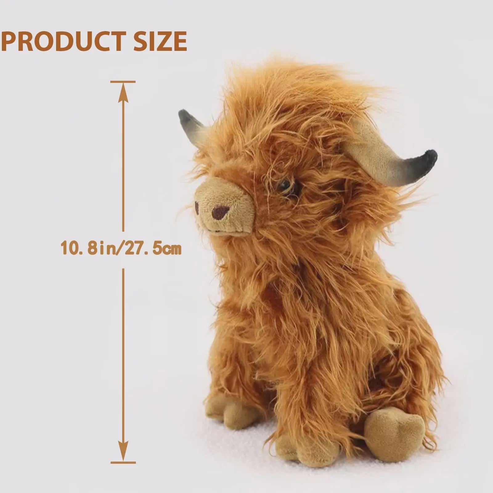 Schattige Pluche Schotse Hooglander Koe Knuffel - 25cm - Cadeau voor Kinderen & Baby's